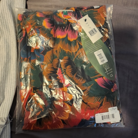 Farm Rio Colorful Flowers Midi Dress - Picture 4 of 7